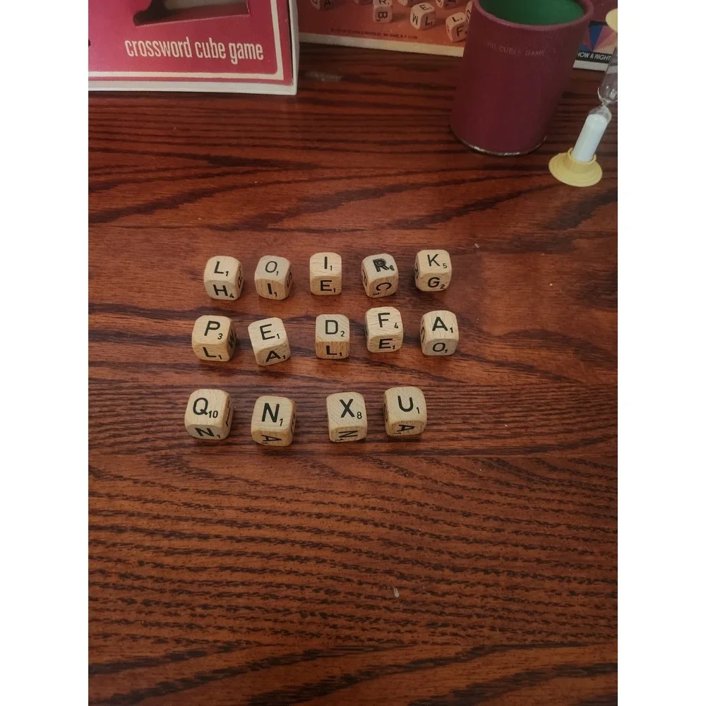Vintage 1976 Scrabble Crossword Cubes‎ Word Game Selchow & Righter